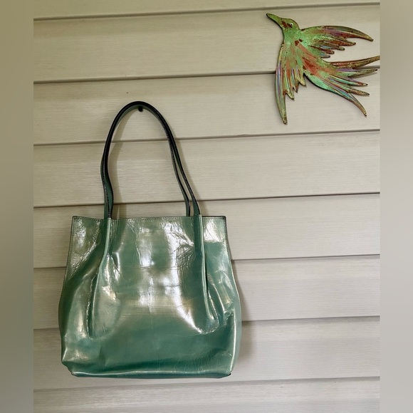 Amerileather sea green iridescent tote shoulder bag NWT vacation summer purse - Picture 1 of 14